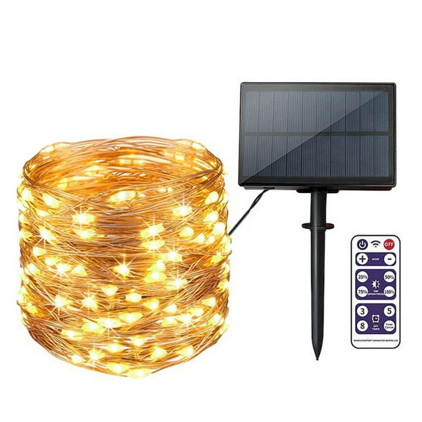 Solar Power Lamp LED String Fairy Lights Garlands Garden Christmas Decor Outdoor 